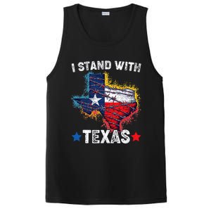 Flag Usa State Of Texas I Stand With Texas PosiCharge Competitor Tank