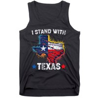 Flag Usa State Of Texas I Stand With Texas Tank Top