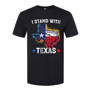 Flag Usa State Of Texas I Stand With Texas Softstyle CVC T-Shirt