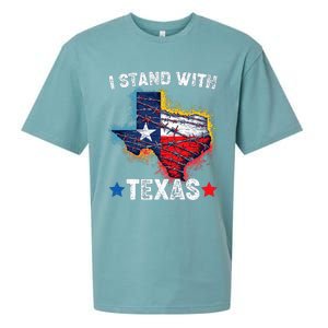 Flag Usa State Of Texas I Stand With Texas Sueded Cloud Jersey T-Shirt