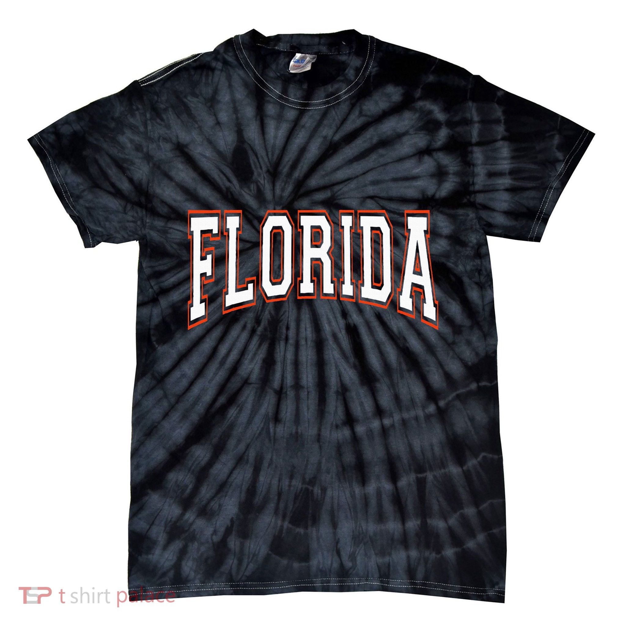 Florida United States Pride Design Tie-Dye T-Shirt