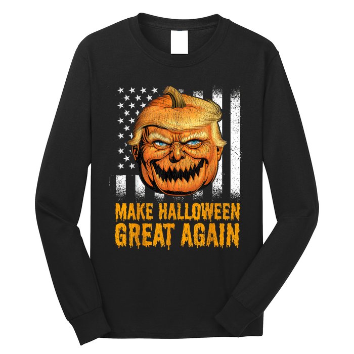 Funny Usa Trumpkin Make Halloween Great Again Long Sleeve Shirt