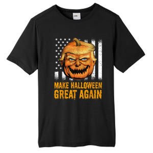 Funny Usa Trumpkin Make Halloween Great Again Tall Fusion ChromaSoft Performance T-Shirt