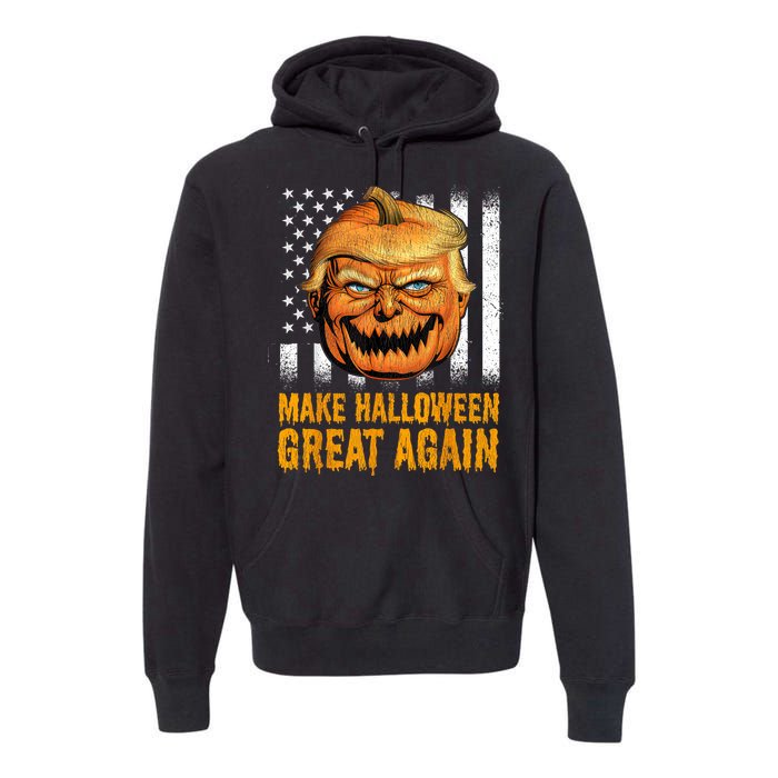 Funny Usa Trumpkin Make Halloween Great Again Premium Hoodie