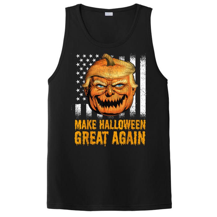 Funny Usa Trumpkin Make Halloween Great Again PosiCharge Competitor Tank