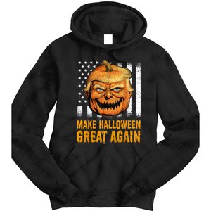 Funny Usa Trumpkin Make Halloween Great Again Tie Dye Hoodie