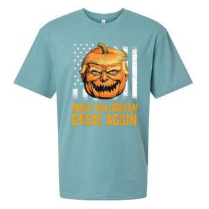 Funny Usa Trumpkin Make Halloween Great Again Sueded Cloud Jersey T-Shirt