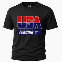 Fencing Usa Team Cooling Performance Crew T-Shirt