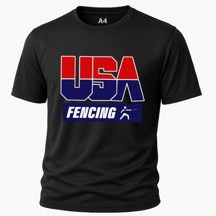Fencing Usa Team Cooling Performance Crew T-Shirt