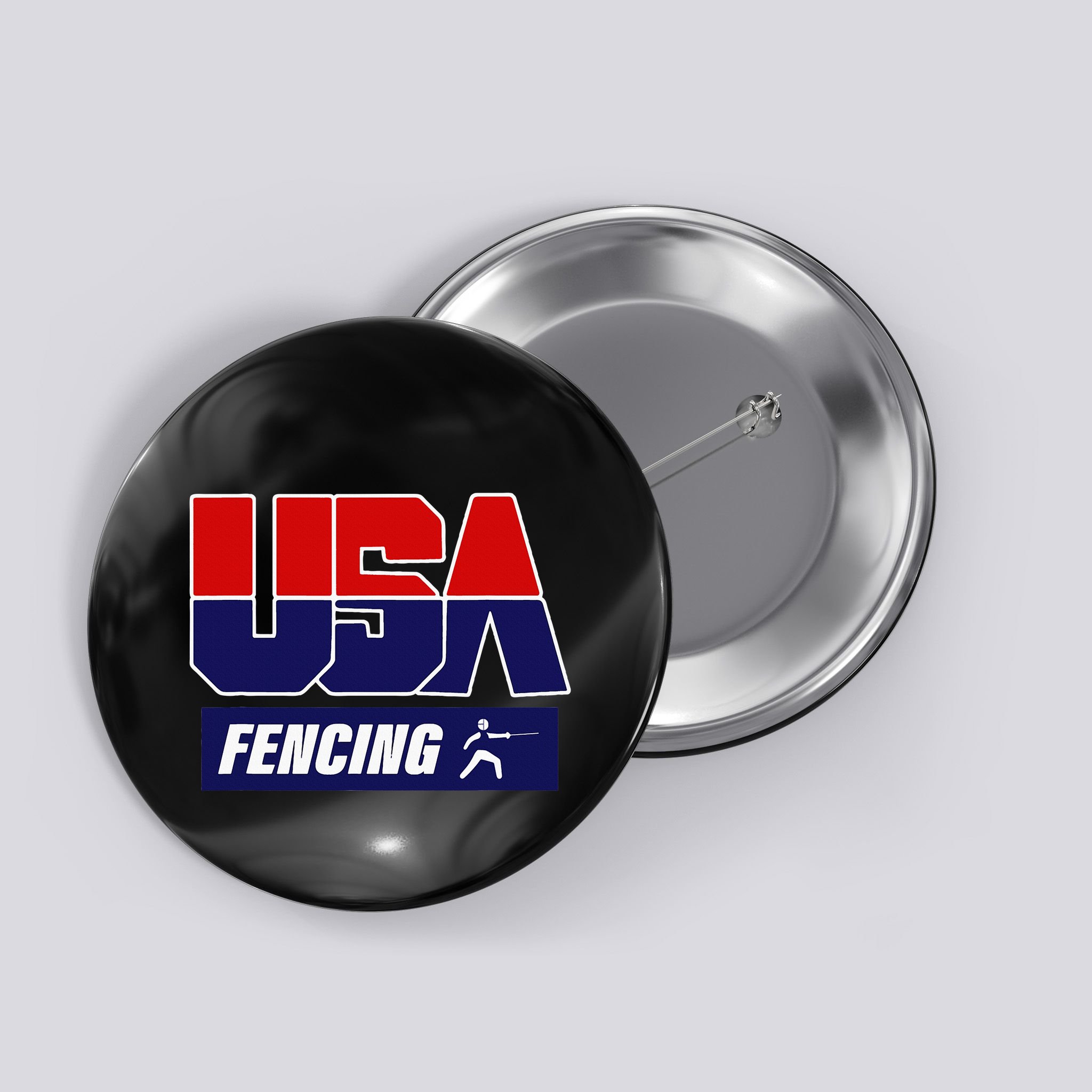 Fencing Usa Team Button