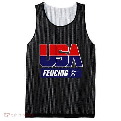 Fencing Usa Team Mesh Reversible Basketball Jersey Tank