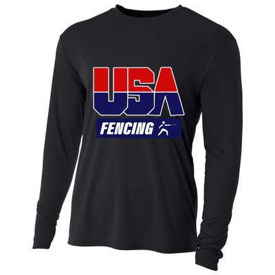 Fencing Usa Team Cooling Performance Long Sleeve Crew