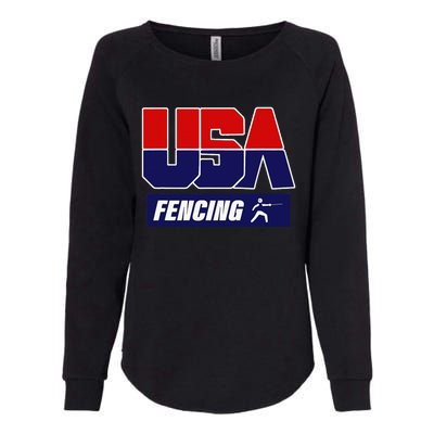 Fencing Usa Team Womens California Wash Sweatshirt