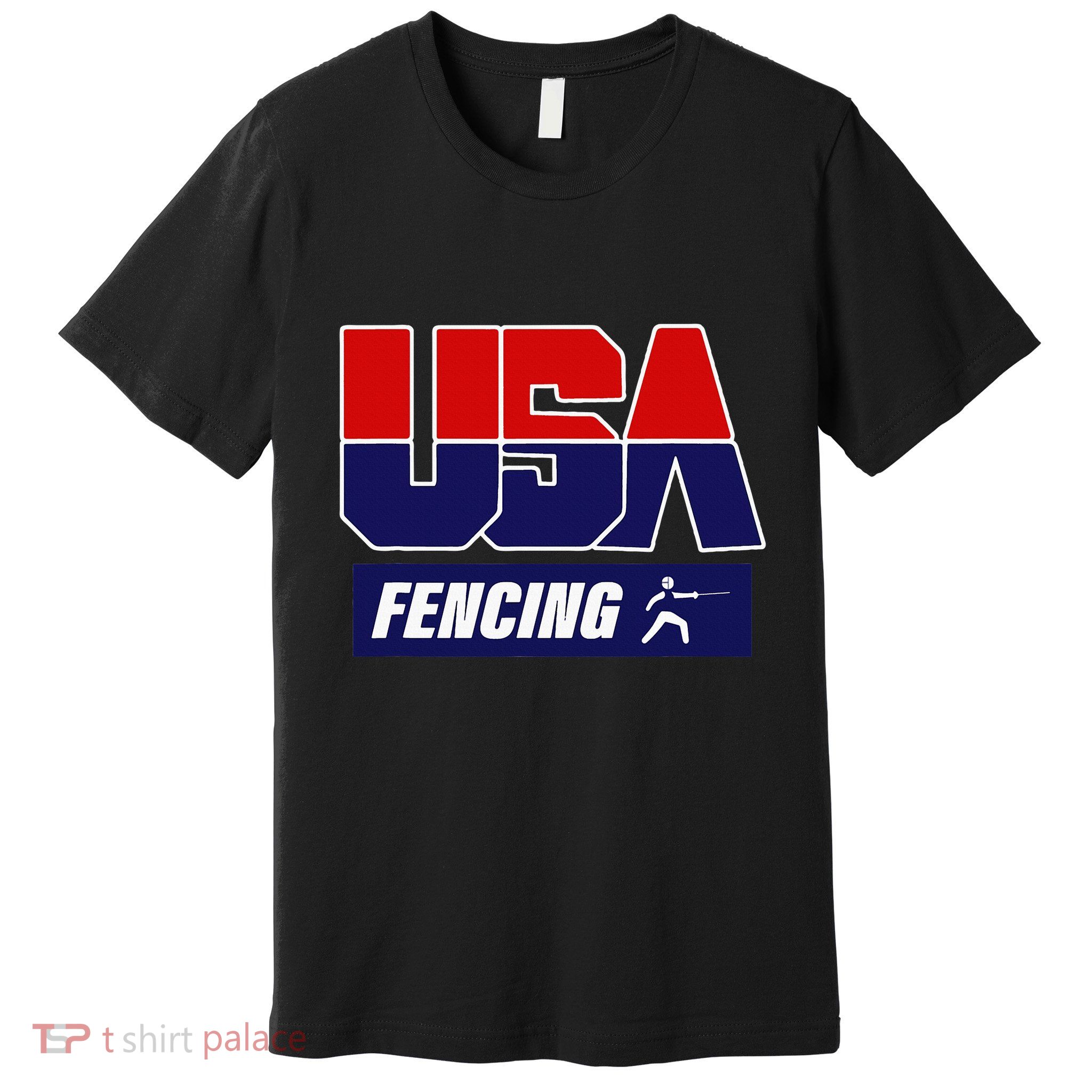 Fencing Usa Team Premium T-Shirt
