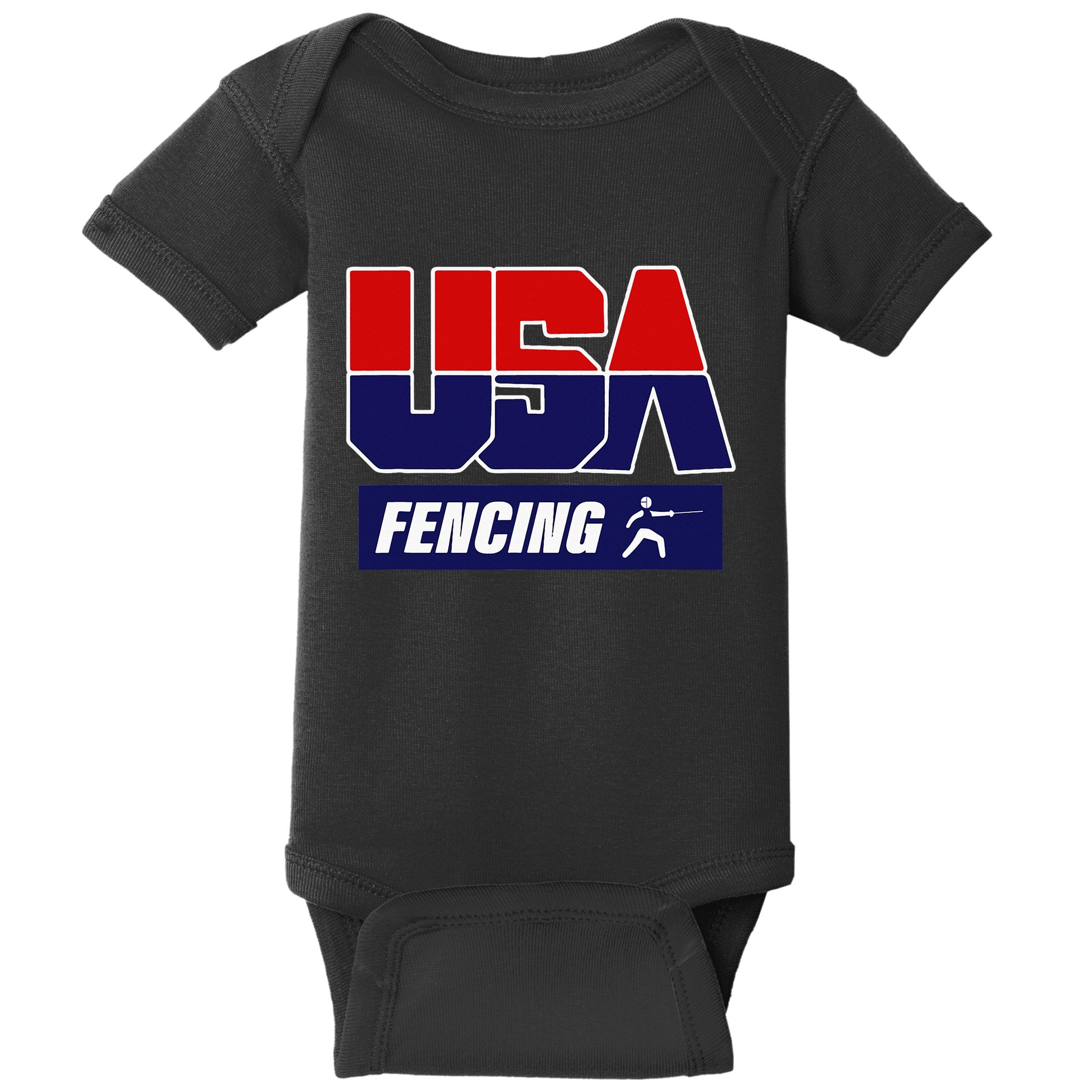 Fencing Usa Team Baby Bodysuit
