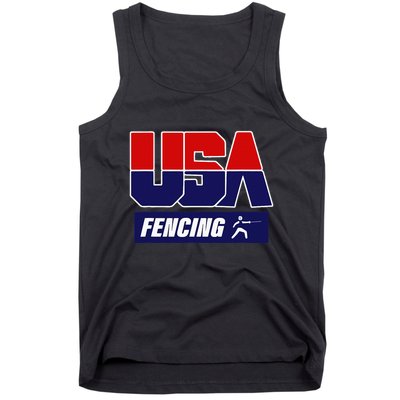 Fencing Usa Team Tank Top