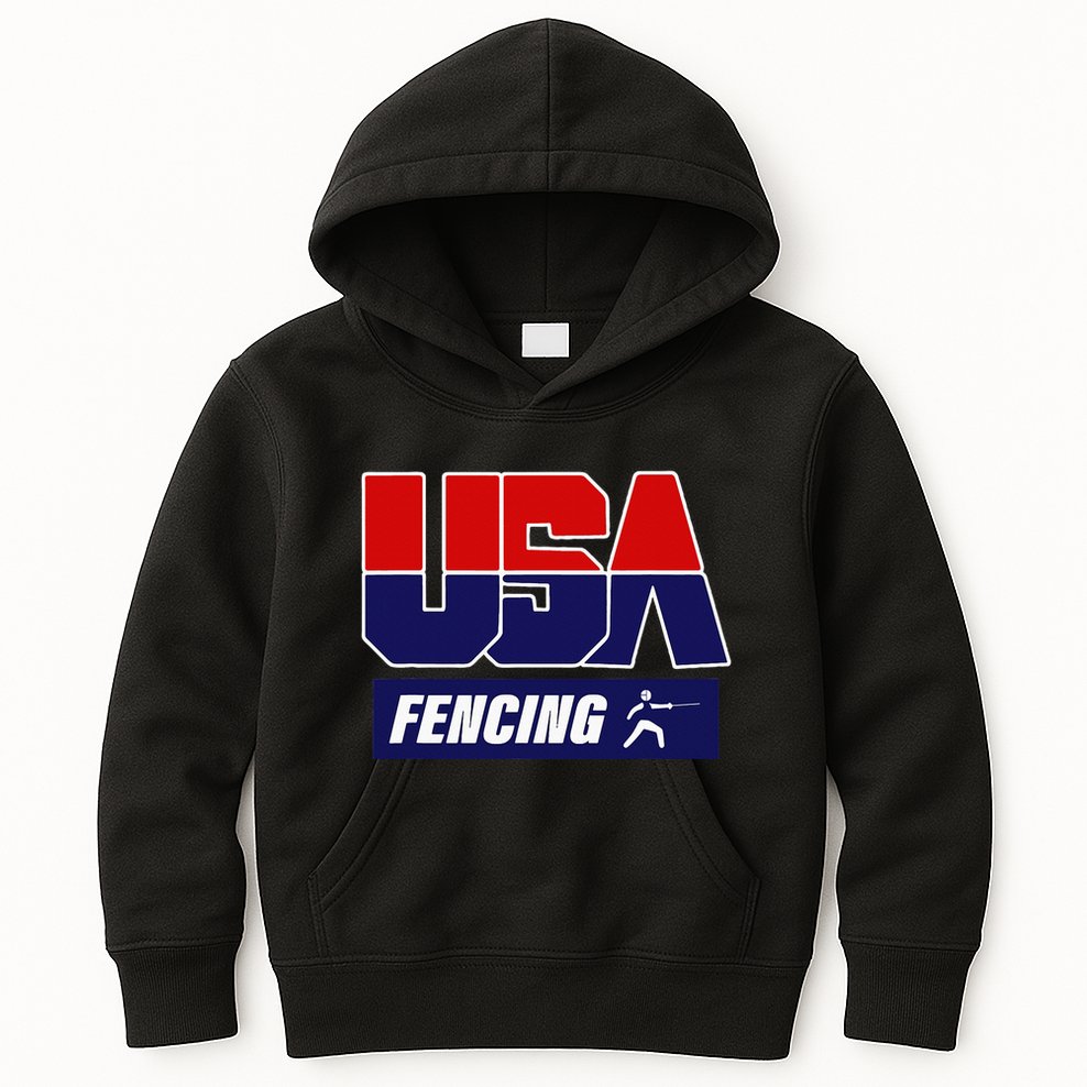 Fencing Usa Team Kids Hoodie