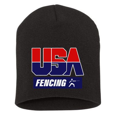 Fencing Usa Team Short Acrylic Beanie