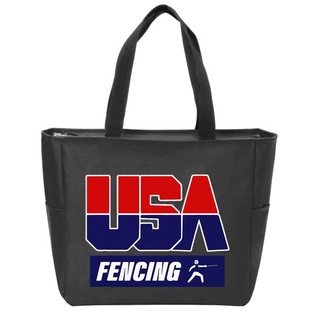 Fencing Usa Team Zip Tote Bag