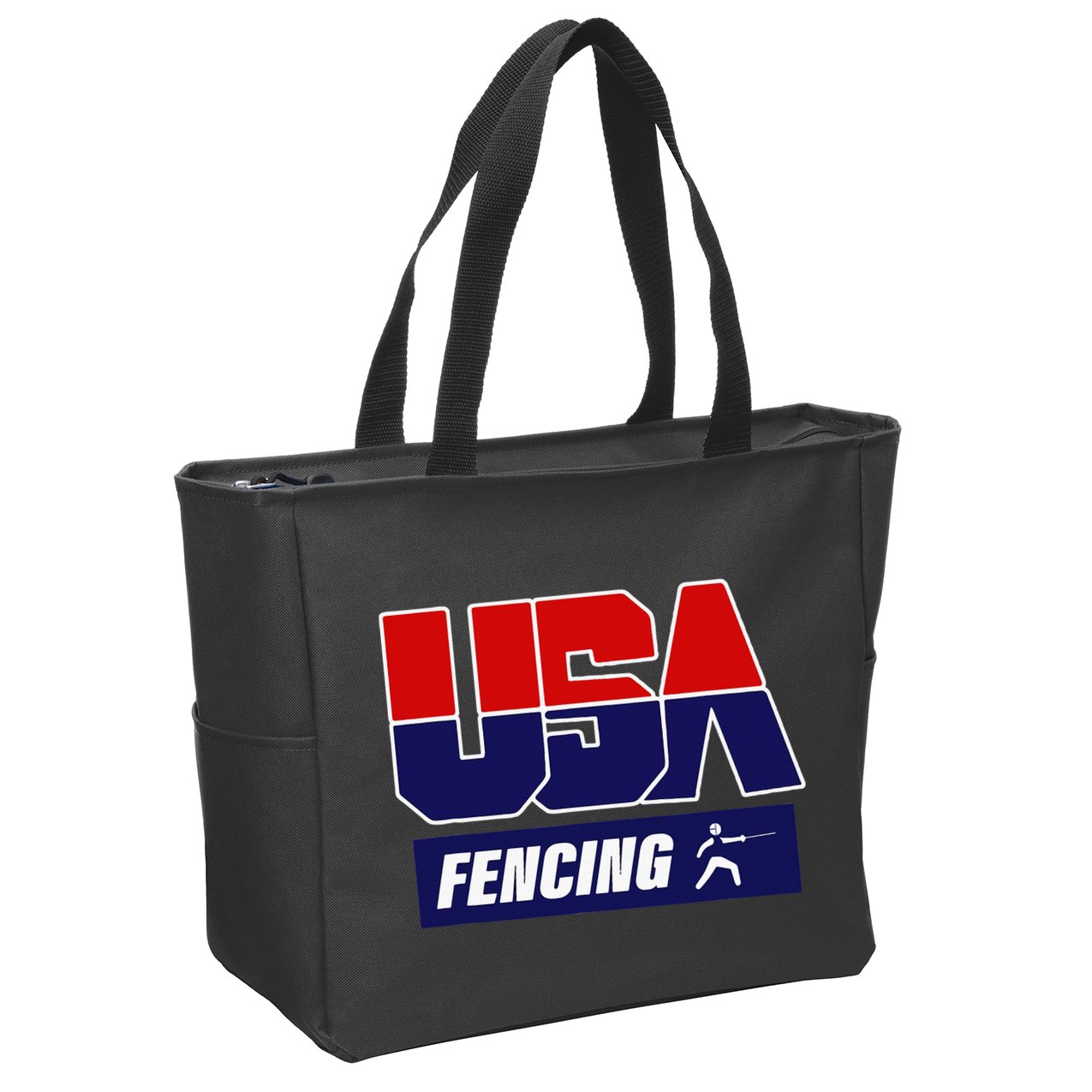 Fencing Usa Team Zip Tote Bag