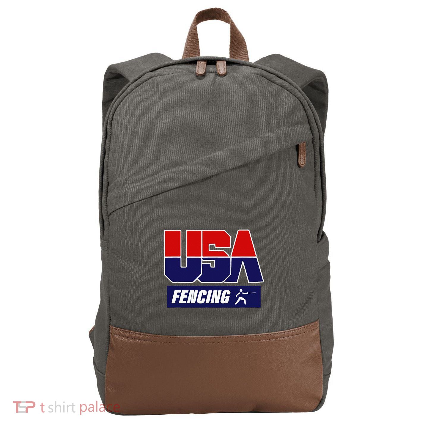 Fencing Usa Team Cotton Canvas Backpack
