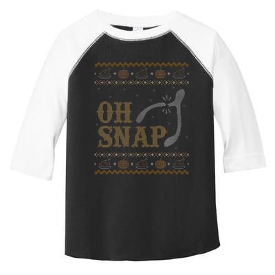 Funny Ugly Thanksgiving Sweater Oh Snap Wish Toddler Fine Jersey T-Shirt