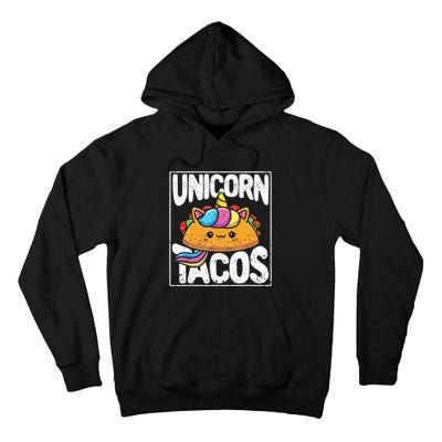 Funny Unicorn Tacos Cinco de Mayo Taco Fiesta Mexican Horse Tall Hoodie