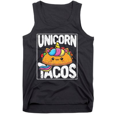 Funny Unicorn Tacos Cinco de Mayo Taco Fiesta Mexican Horse Tank Top