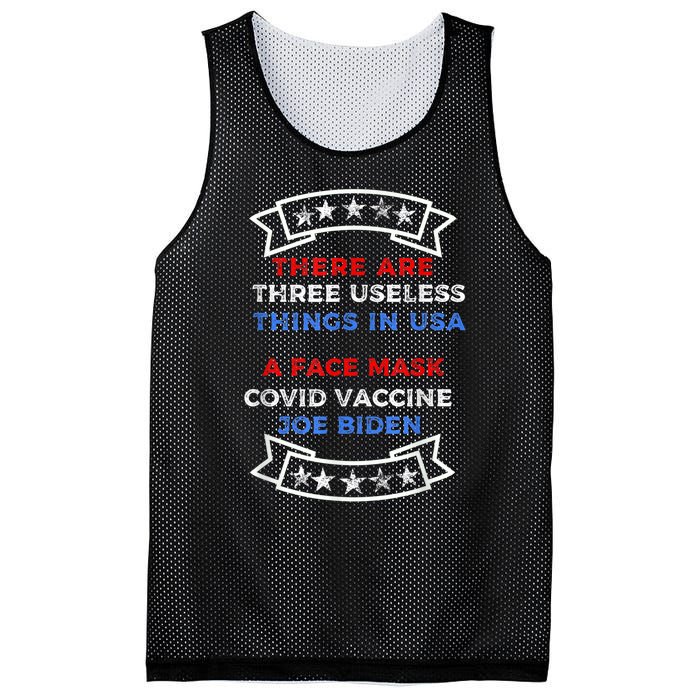 Funny Useless Things Vaccine Biden Stars Grunge Distressed Mesh Reversible Basketball Jersey Tank