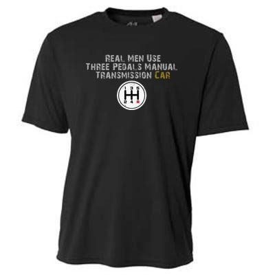 Funny Use Three Pedals Manual Transmission Car . Cooling Performance Crew T-Shirt