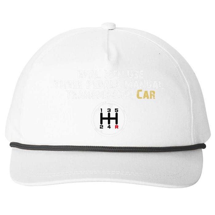 Funny Use Three Pedals Manual Transmission Car . Snapback Five-Panel Rope Hat