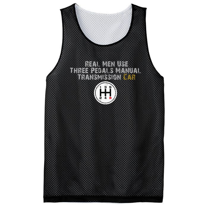 Funny Use Three Pedals Manual Transmission Car . Mesh Reversible Basketball Jersey Tank