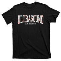 Floral Ultrasound Technologist Sonographer T-Shirt