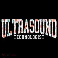 Floral Ultrasound Technologist Sonographer Tall T-Shirt