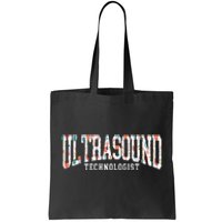 Floral Ultrasound Technologist Sonographer Tote Bag