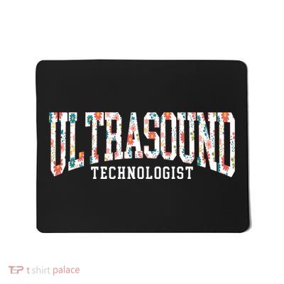 Floral Ultrasound Technologist Sonographer Mousepad