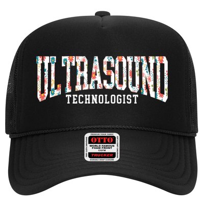 Floral Ultrasound Technologist Sonographer Trucker Hat