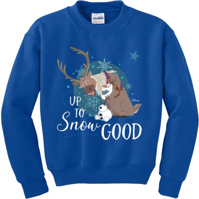 Frozen Up To Snow Good Gift Kids Sweatshirt