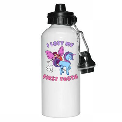 Fairy Unicorn Tooth Fairy Wiggly Teeth Meaningful Gift Aluminum Water Bottle 