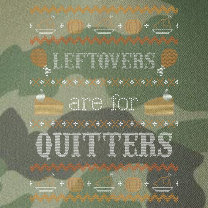 Funny Ugly Thanksgiving Sweater Leftovers for Quitters Legacy Tie Dye Trucker Hat