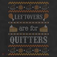 Funny Ugly Thanksgiving Sweater Leftovers for Quitters Cool Comfort Performance Bucket Hat