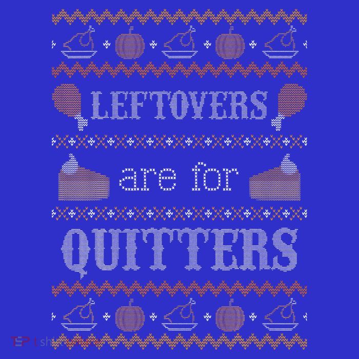 Funny Ugly Thanksgiving Sweater Leftovers for Quitters Bag