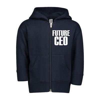 Future CEO Toddler Zip Fleece Hoodie