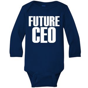 Future CEO Baby Long Sleeve Bodysuit