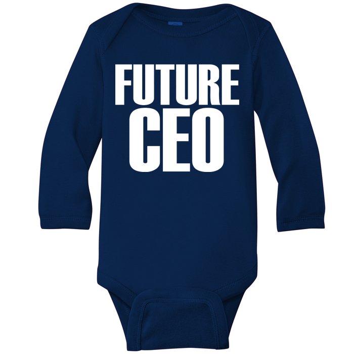 Future CEO Baby Long Sleeve Bodysuit