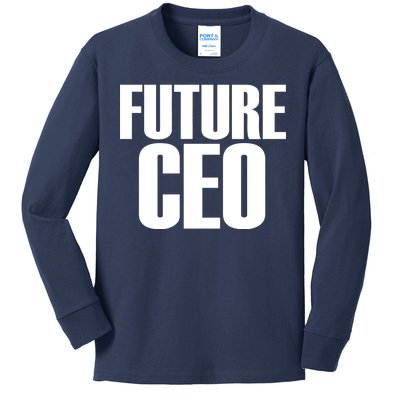 Future CEO Kids Long Sleeve Shirt