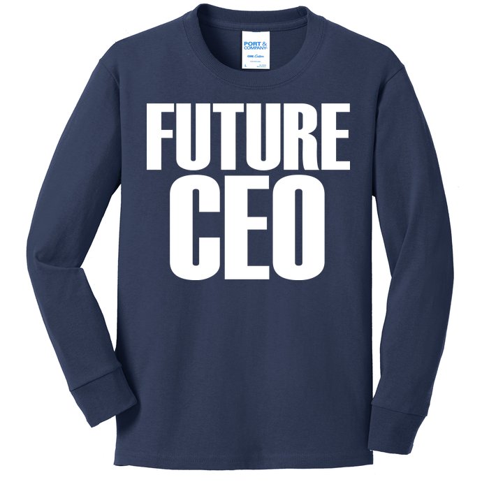 Future CEO Kids Long Sleeve Shirt