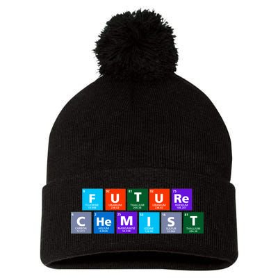 Future Chemist Pom Pom 12in Knit Beanie