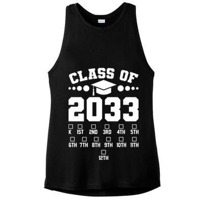 Future Class Of 2033 Check Mark Chart Ladies PosiCharge Tri-Blend Wicking Tank
