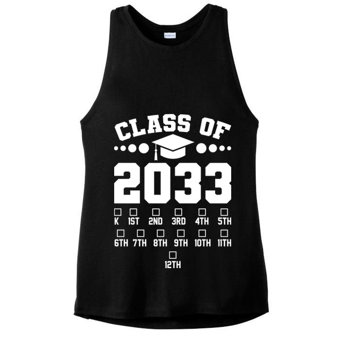 Future Class Of 2033 Check Mark Chart Ladies PosiCharge Tri-Blend Wicking Tank